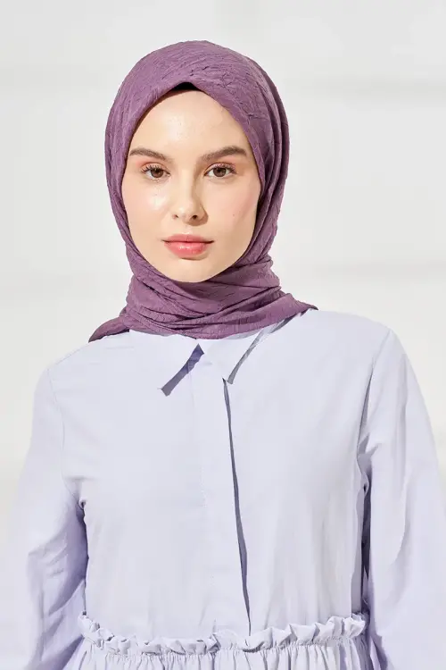 Bambu Kraş Eşarp - Mor 