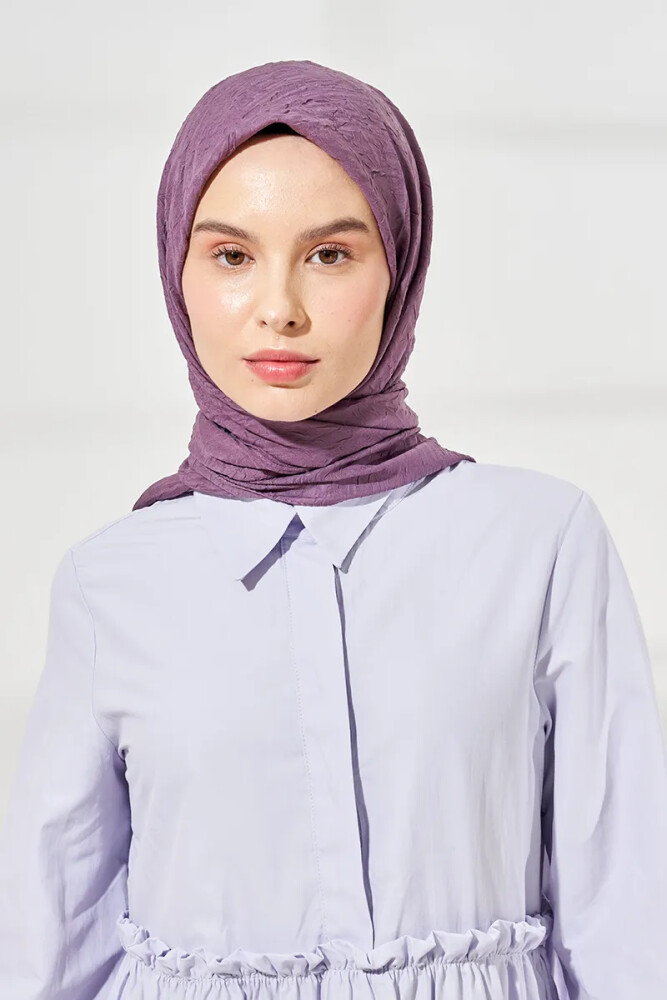 Bambu Kraş Eşarp - Mor - MADAME POLO