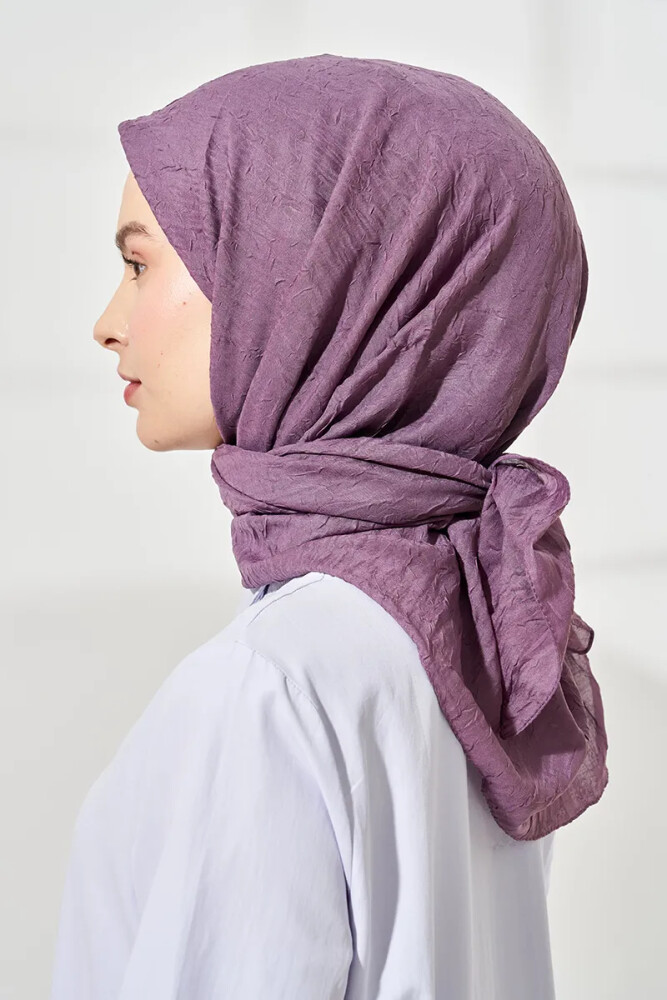 Bambu Kraş Eşarp - Mor - MADAME POLO