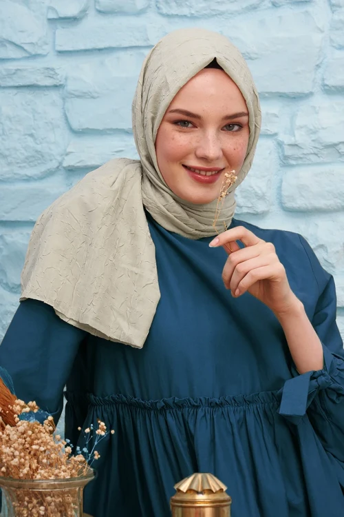 Bambu Kraş Şal - Kum Beji 