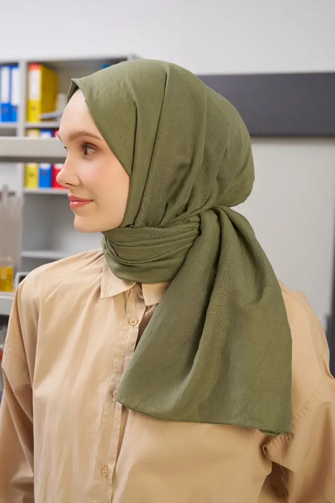 Kübra Koç Comfort Pamuk Şal - Çağla - 4