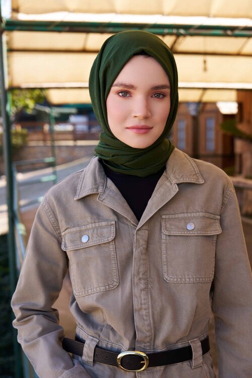 Comfort Pamuk Şal - Haki 