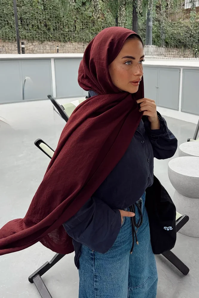 Comfort Pamuk Şal - Vişne Çürüğü - 1