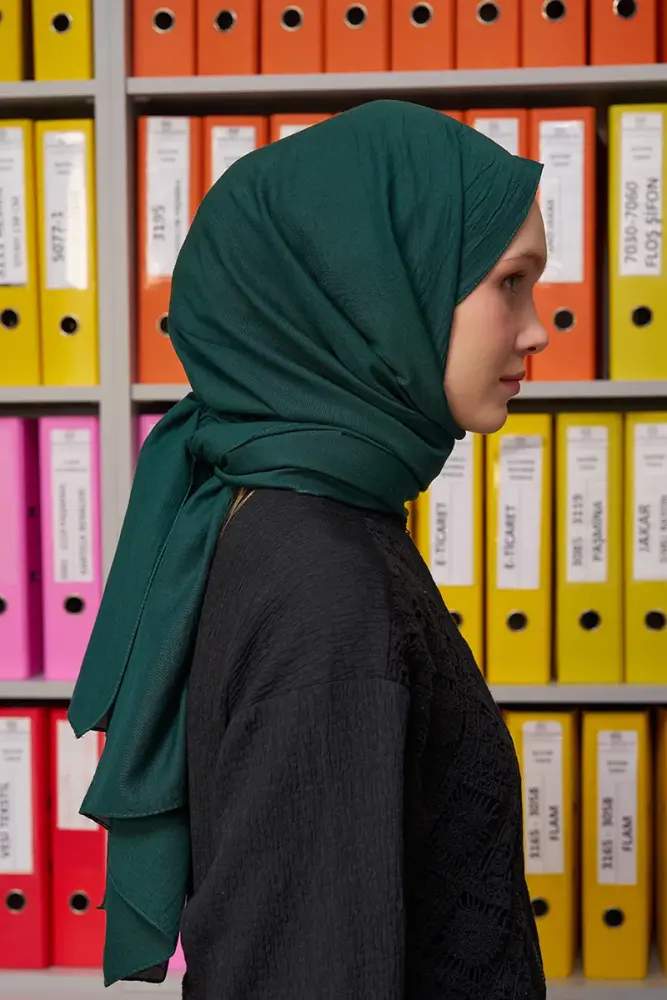 Comfort Pamuk Şal - Zümrüt Yeşili - 2