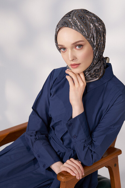 Daisy Linda Desen Eşarp - Haki 