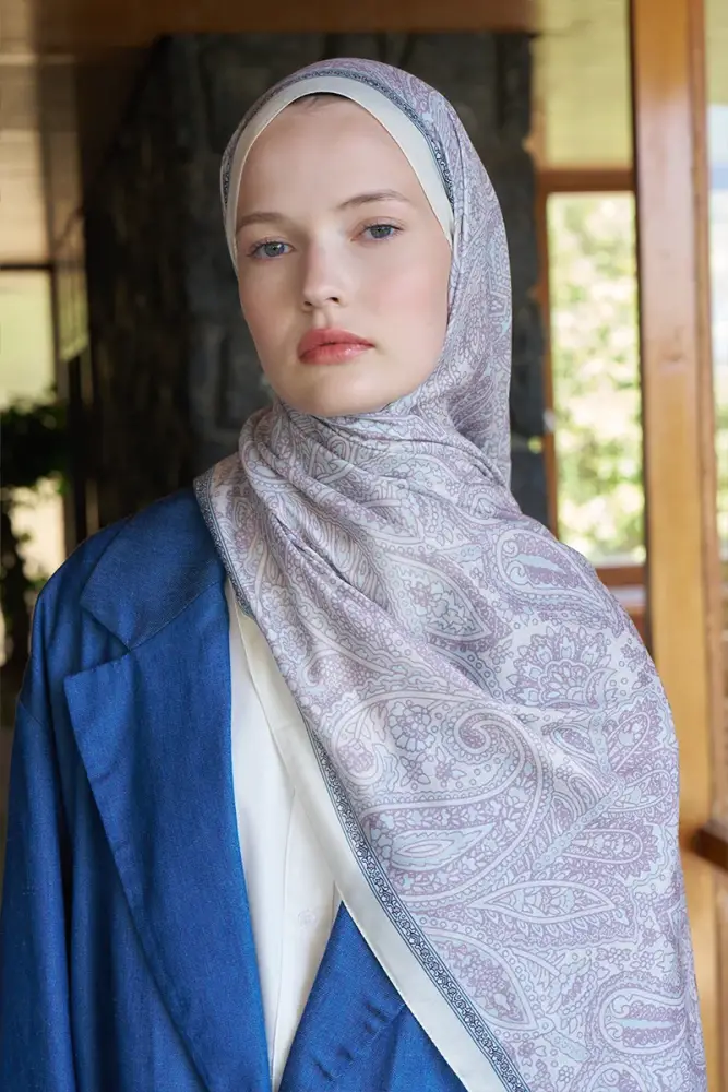 Endless Lena Desen Şal - Sarı - 1