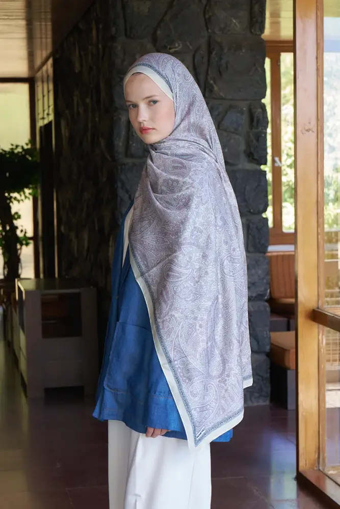 Endless Lena Desen Şal - Sarı - 3