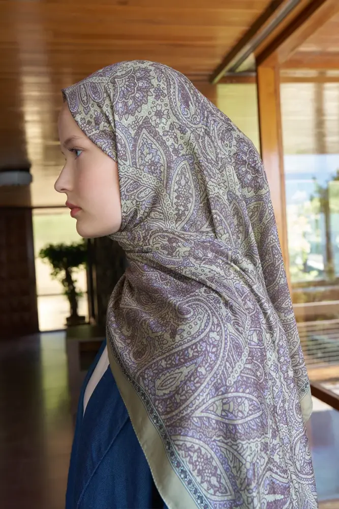 Endless Lena Desen Şal - Yeşil - 2