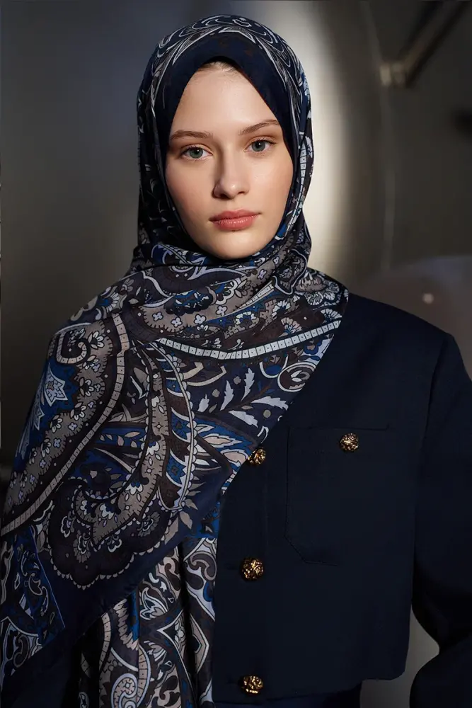 Tubaliya Ethnopure Collection Hves - Lacivert / Kahve - 4