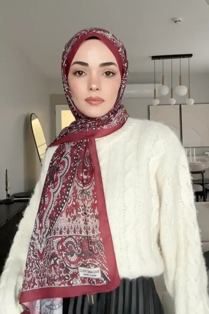 Kübra Koç Ethnopure Collection Mylen - Bordo - 1