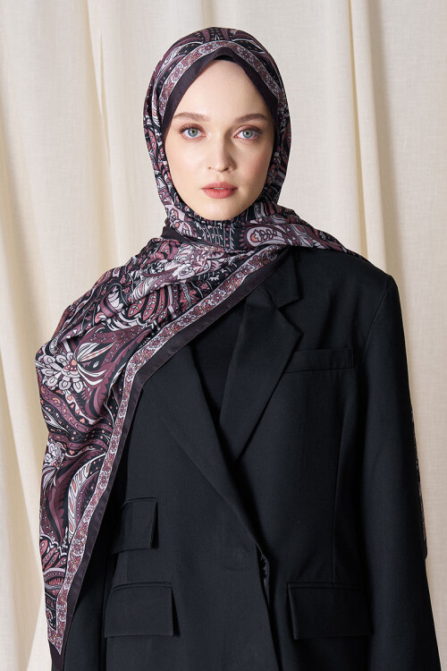 Historical Florentis Desen Şal - Acı Kahve 