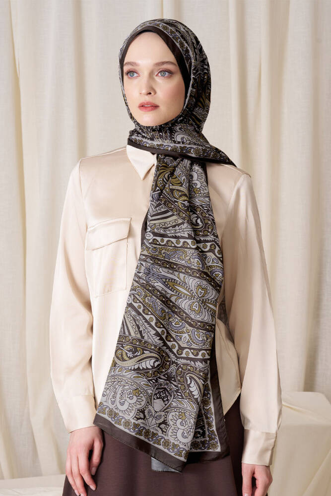 Historical Florentis Desen Şal - Hardal - 4