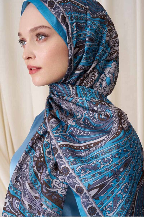 Historical Florentis Desen Şal - Mavi 