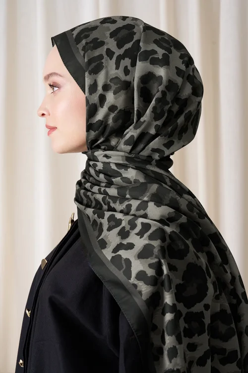 Historical Leopar Desen Şal - Nefti 