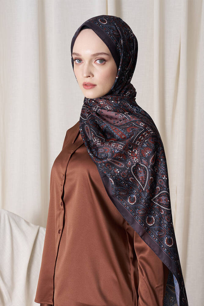 Historical Livia Desen Şal - Acı Kahve - 1