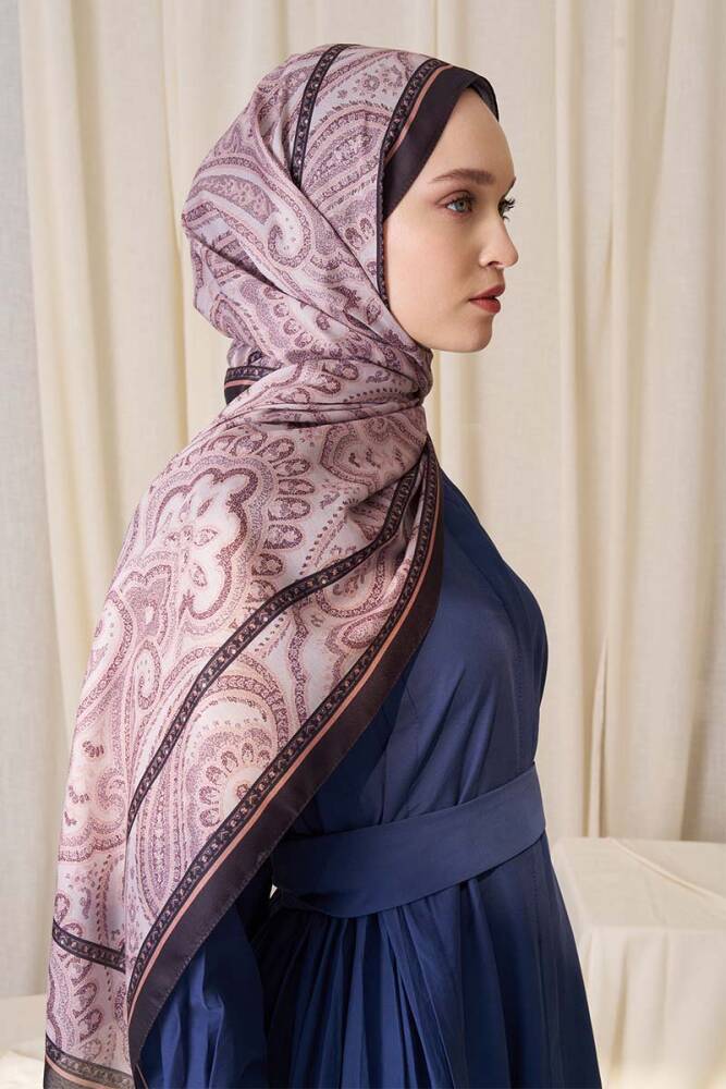 Elif Cıbır Historical Victorian Desen Şal - Bej - 2