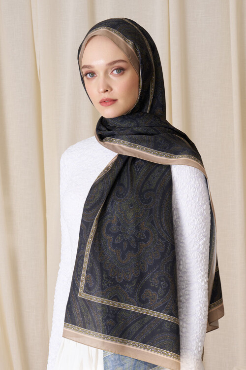 Historical Victorian Desen Şal - Gold 