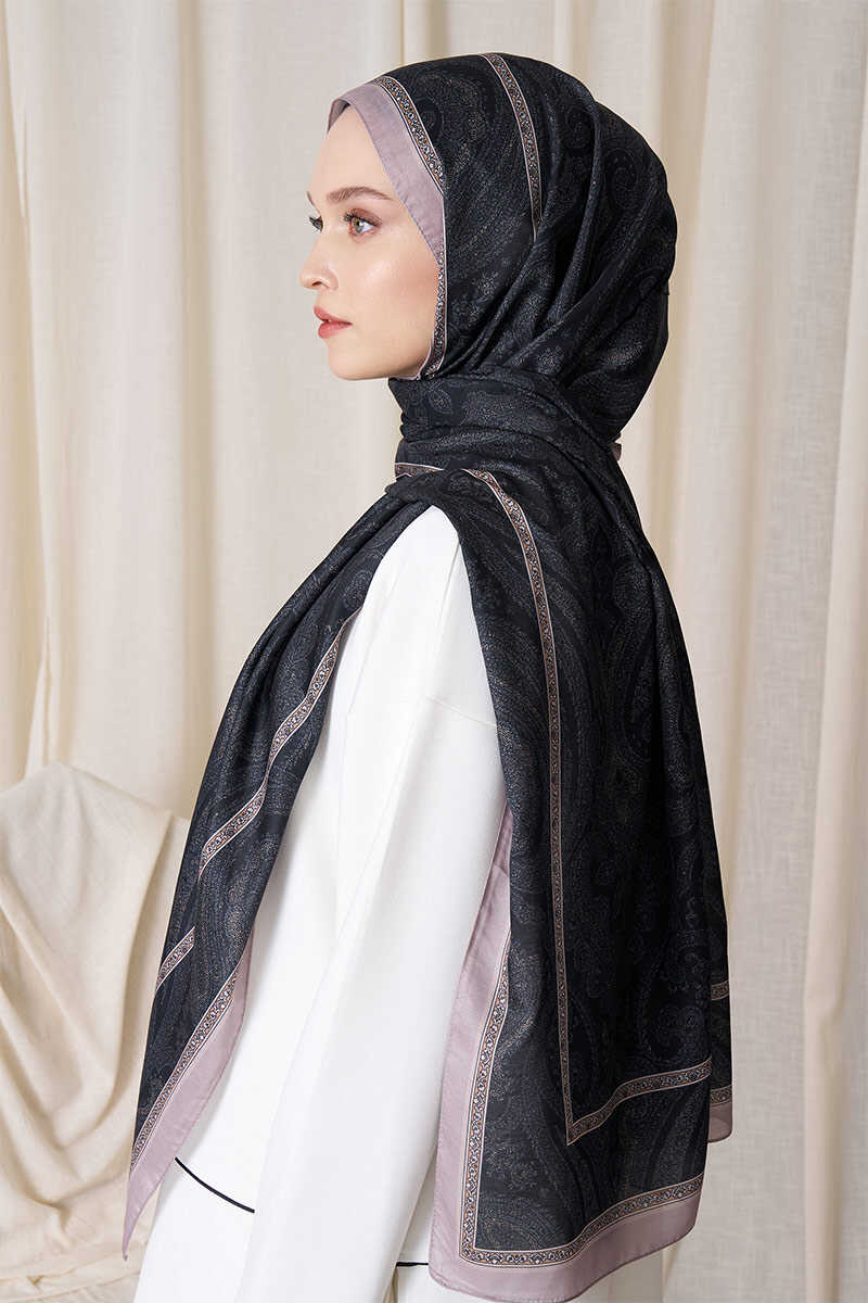 Historical Victorian Desen Şal - Taş - MADAME POLO