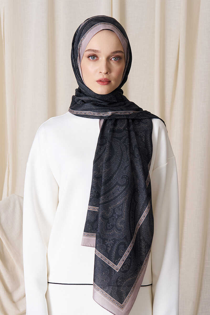 Historical Victorian Desen Şal - Taş - MADAME POLO