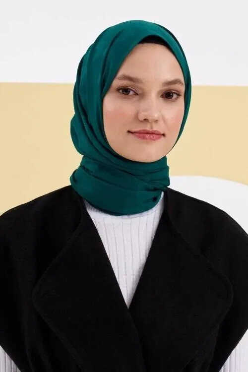 İpeksi Jakar Lara Şal Kazayağı Desen - Benetton Yeşili - MADAME POLO