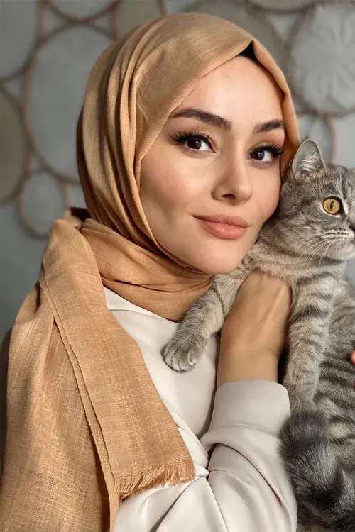 Tuğba Balarısı Keten Vual Şal - Balköpüğü - 4