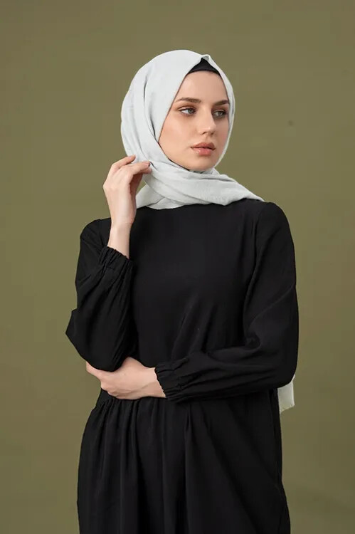 Keten Vual Şal - Taş - MADAME POLO