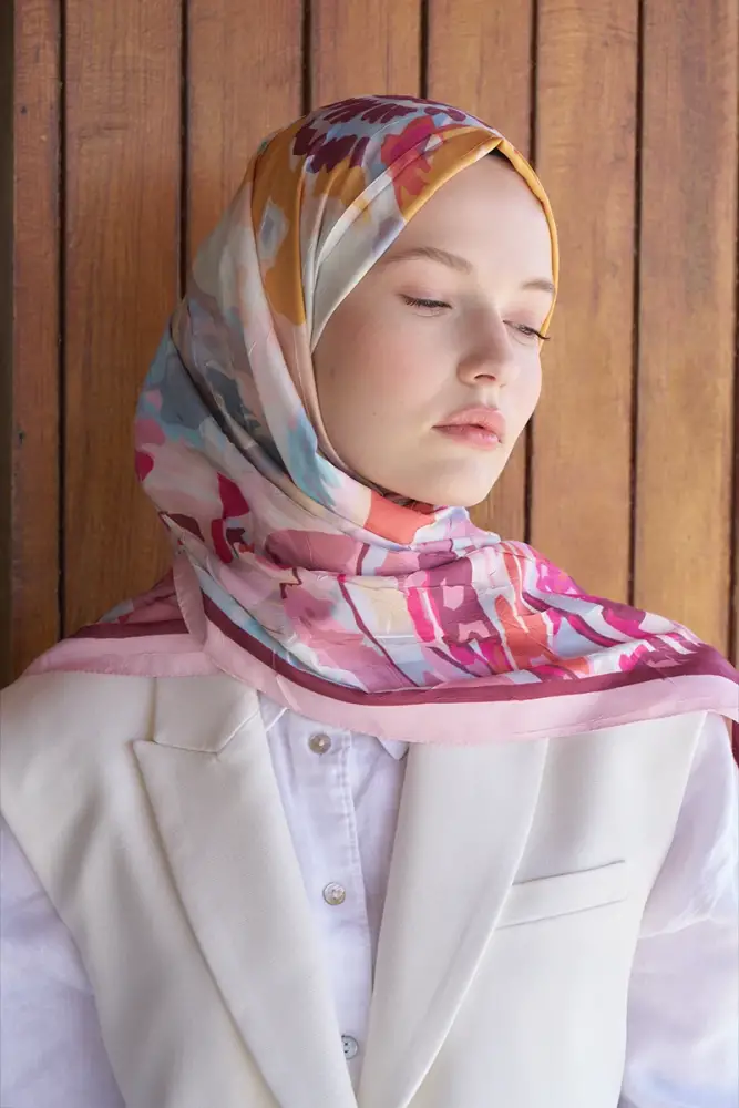 Live Amora Desen Şal - Renkli - 3