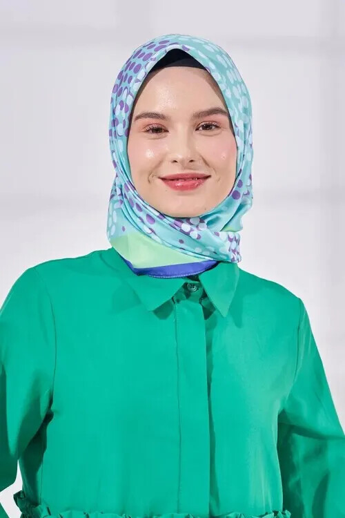 Monetta Twill Serisi Deniz Yıldızı - Su Yeşili - MADAME POLO