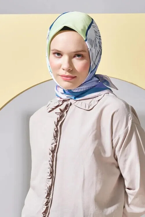 Monetta Twill Serisi Puzzle - Mor - MADAME POLO