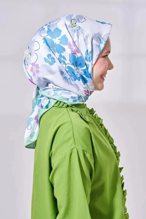 Monetta Twill Serisi Ruelya - Turkuaz - MADAME POLO