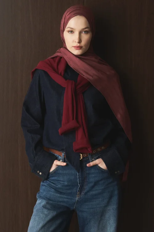 Naiya Jakar Şal Line Desen - Gül Ağacı 