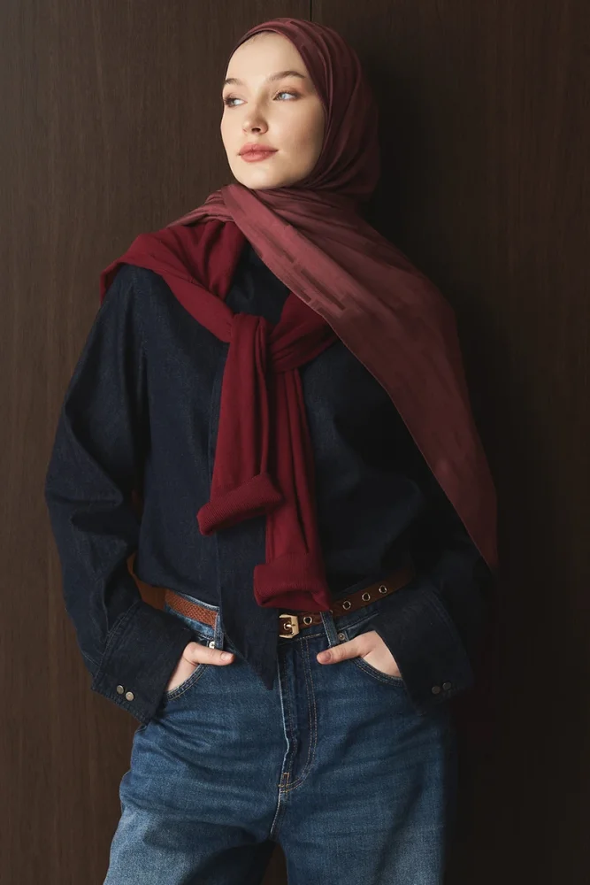 Naiya Jakar Şal Line Desen - Gül Ağacı - 2