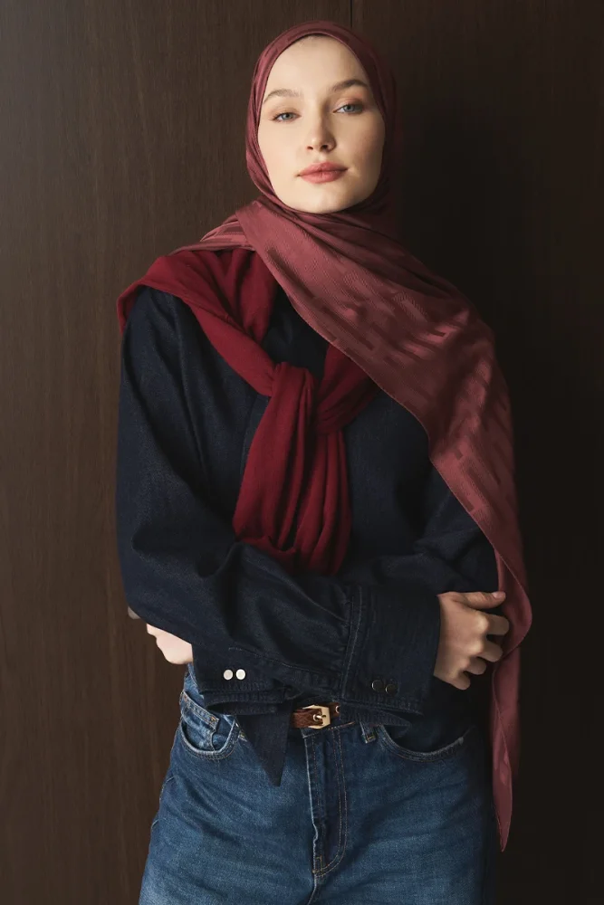 Naiya Jakar Şal Line Desen - Gül Ağacı - 4