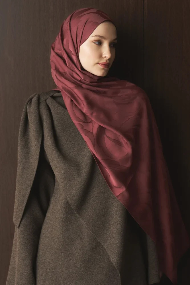 Naiya Jakar Şal Wave Desen - Gül Ağacı - 2