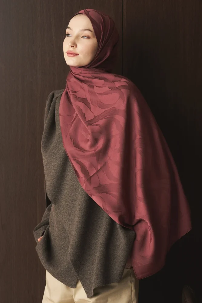 Naiya Jakar Şal Wave Desen - Gül Ağacı - 3