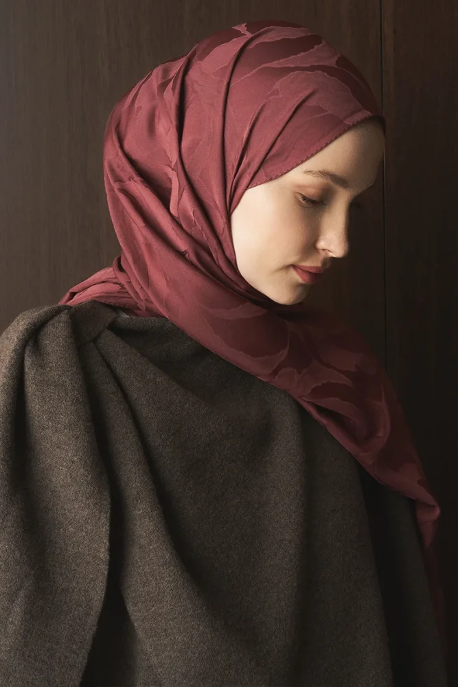 Naiya Jakar Şal Wave Desen - Gül Ağacı - 5