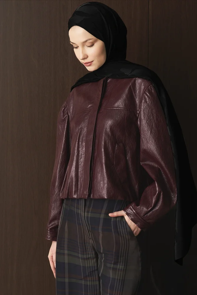 Naiya Jakar Şal Wave Desen - Siyah - 3