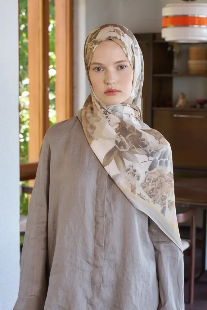 Passionate Lush Desen Şal - Bej - 2