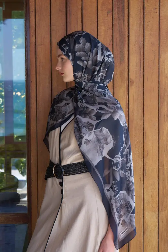 Passionate Lush Desen Şal - Siyah - 2