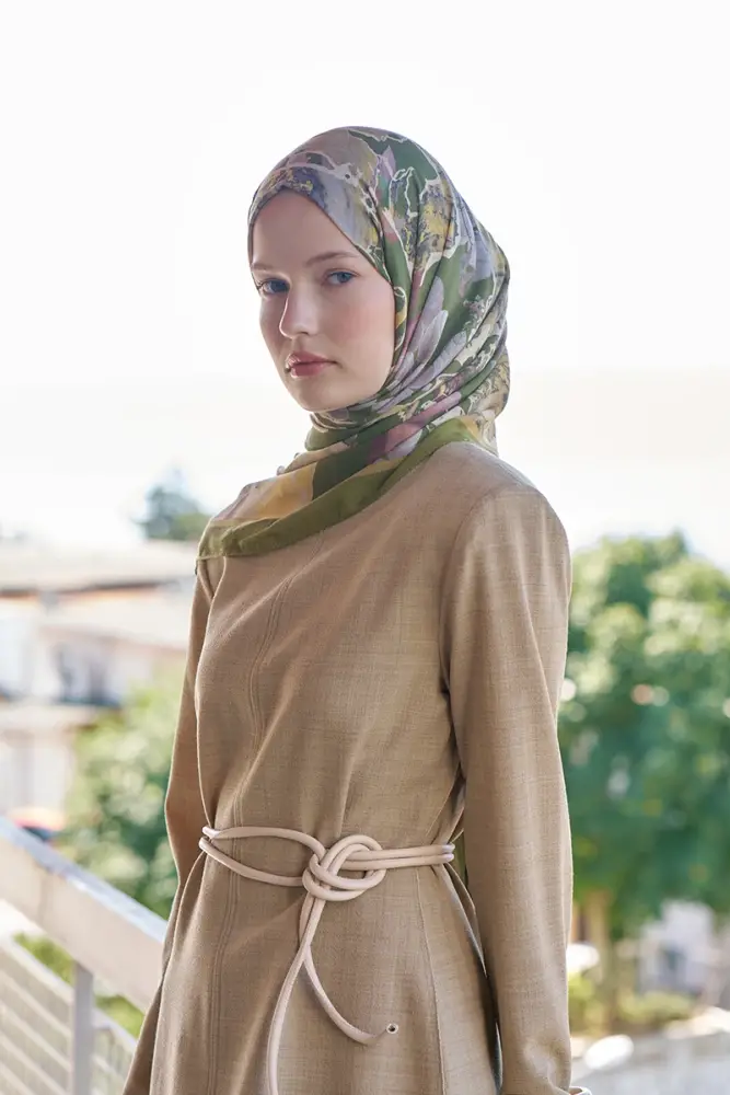 Passionate Lush Desen Şal - Yeşil - 2