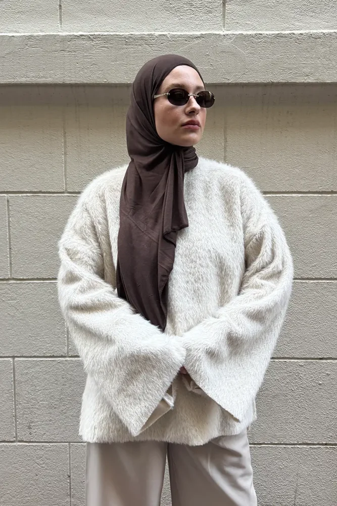 Penye Şal - Acı Kahve - 1