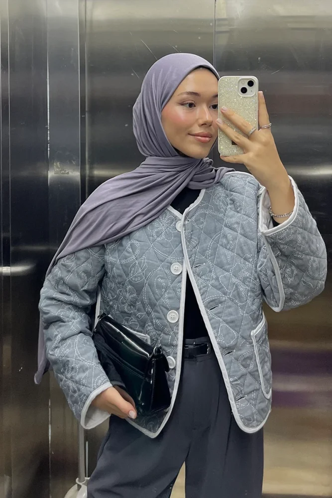 Penye Şal - Antrasit - 1