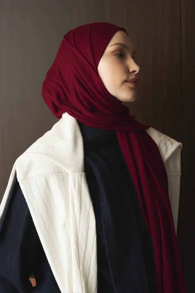 Penye Şal - Kırmızı - 3