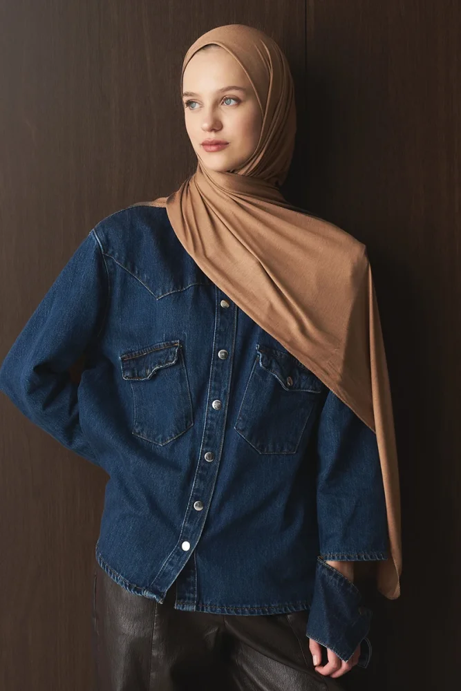 Penye Şal - Latte - 1