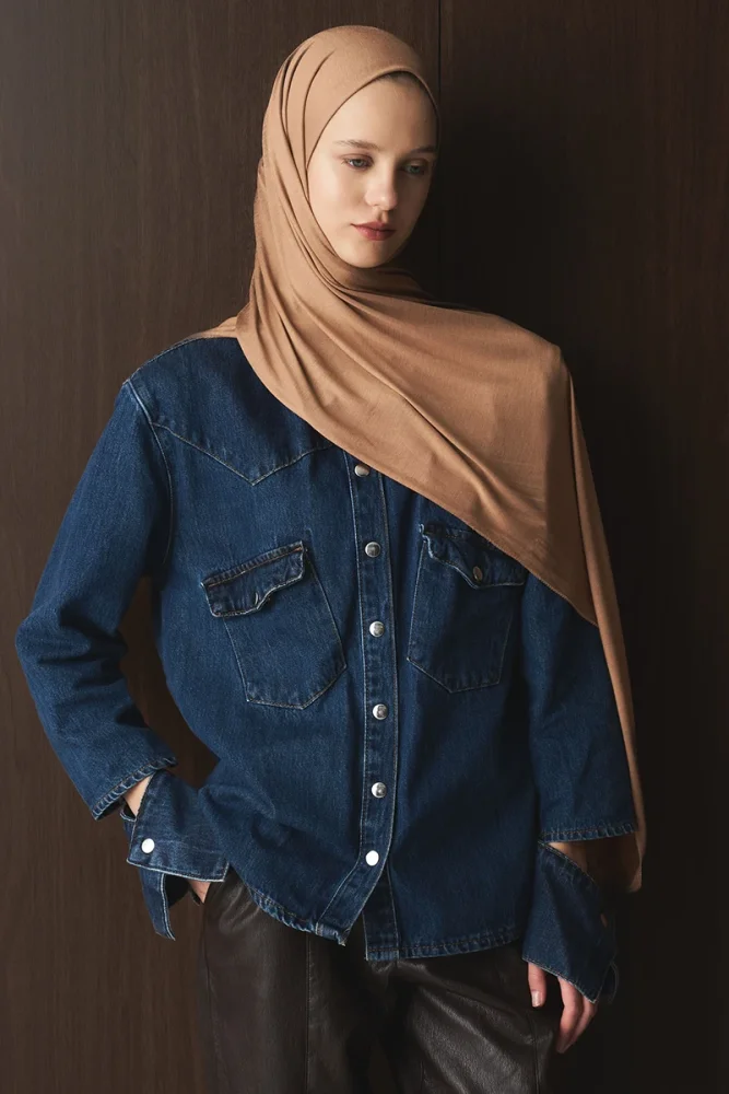 Penye Şal - Latte - 2