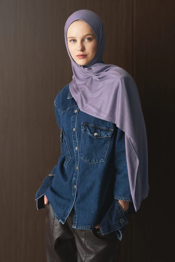 Penye Şal - Lila - 2