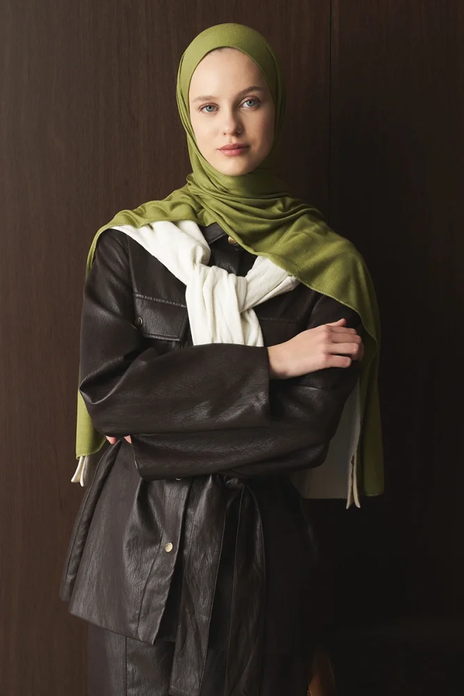 Penye Şal - Yeşil - 4