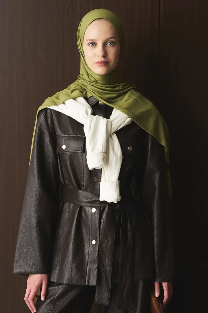 Penye Şal - Yeşil - 5