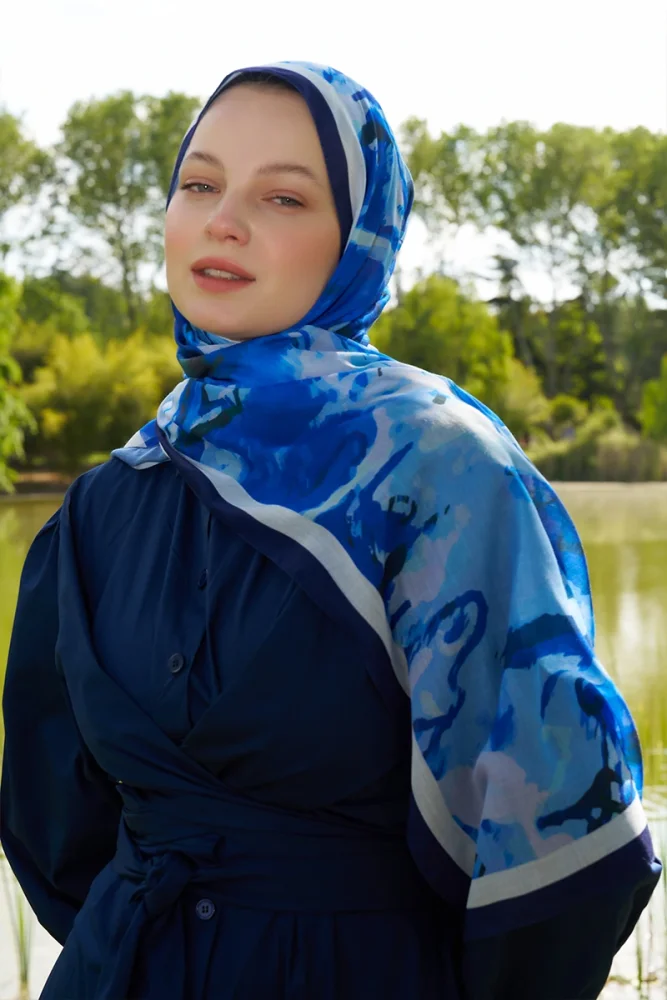 Prestige Carmen Desen Şal - Saks - 3