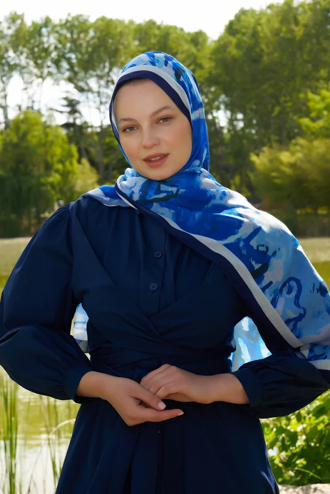 Prestige Carmen Desen Şal - Saks - 4